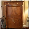F04. French Empire style secretary. 57.5"h x 35"w x 18"d 